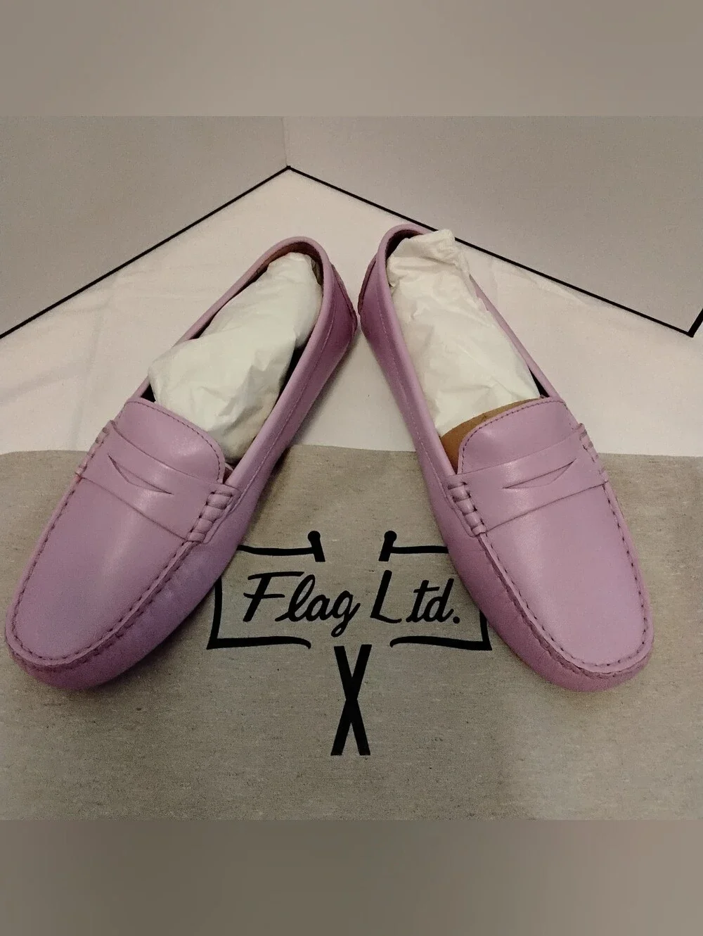 Flag LTD Leather Morgan Penny Loafers Size 8.5 - New With Tags